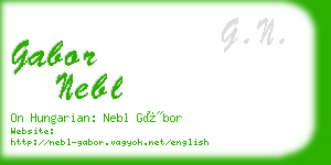 gabor nebl business card